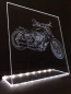 Preview: LED Fahrzeug-Gravur für "Harley Davidson Chopper Bike" Oldtimer Liebhaber Tuning Wanddekoration Leuchtschild