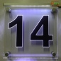Mobile Preview: LED Hausnummer Ziffer "14" - Hausnummernleuchte Außenwandleuchte Außenlampe Leuchtschild
