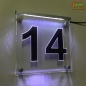 Mobile Preview: LED Hausnummer Ziffer "14" - Hausnummernleuchte Außenwandleuchte Außenlampe Leuchtschild