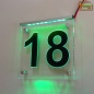 Mobile Preview: LED Hausnummer Ziffer "18" - Hausnummernleuchte Außenwandleuchte Außenlampe Leuchtschild