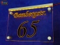 Preview: LED Hausnummer Ziffer + Straßenname "65" - individuelle Gravur Hausnummernleuchte Hausnummernschild Außenwandleuchte Außenlampe Leuchtschild
