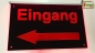 Preview: LED Orientierungsschild "Eingang + Richtungspfeil nach links (oder rechts)" Hinweisschild Navigationsschild Wegschild Wegweiser Leuchtschild