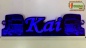 Preview: LED Namensschild Detailzeichnung Zugmaschine Gravur "Kai" oder Wunschname als Konturschnitt - Truckerschild Neonschild Leuchtschild