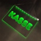Preview: LED Kassenschild „Kasse“ – Leuchtschild zur Kassenlenkung