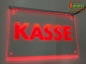 Preview: LED Kassenschild "Kasse" - Hinweisschild Orientierungsschild Werbeschild Leuchtschild