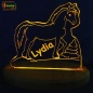 Preview: Lampelinos LED Nachtlicht "Pony" Kinderlampe Schlummerleuchte + Ihr Wunschname als individuelle Acrylglas-Gravur