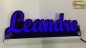 Preview: Ihr LED Wunschname "Leandro" Namensschild Leuchtschild Truckerschild