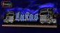 Preview: LED Namensschild Detailzeichnung Zugmaschine Gravur "Lukas" oder Wunschname als Konturschnitt - Truckerschild Neonschild Leuchtschild