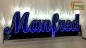 Preview: Ihr LED Wunschname "Manfred" Namensschild Leuchtschild Truckerschild