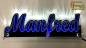 Preview: Ihr LED Wunschname "Manfred" Namensschild Leuchtschild Truckerschild