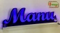 Preview: Ihr LED Wunschname "Manu" Namensschild Leuchtschild Truckerschild