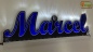 Mobile Preview: Ihr LED Wunschname "Marcel" Namensschild Leuchtschild Truckerschild
