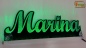 Preview: Ihr LED Wunschname "Marina" Namensschild Leuchtschild Truckerschild