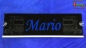 Preview: LED Namensschild Detailzeichnung Zugmaschine Gravur "Mario" oder Wunschname auf Rechteckplatte - Truckerschild Neonschild Leuchtschild