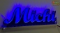 Preview: Ihr LED Wunschname "Michi" Namensschild Leuchtschild Truckerschild