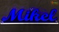 Preview: Ihr LED Wunschname "Mikel" Namensschild Leuchtschild Truckerschild