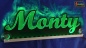 Preview: Ihr LED Wunschname "Monty" Namensschild Leuchtschild Truckerschild