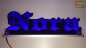 Preview: Ihr LED Wunschname "Nora" Oldenglish Frakturschrift Namensschild Leuchtschild Truckerschild Konturschnitt
