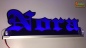 Preview: Ihr LED Wunschname "Nora" Oldenglish Frakturschrift Namensschild Leuchtschild Truckerschild Konturschnitt
