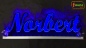 Preview: Ihr LED Wunschname "Norbert" Namensschild Leuchtschild Truckerschild