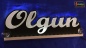 Preview: Ihr LED Wunschname "Olgun" Namensschild Leuchtschild Truckerschild