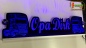 Preview: LED Namensschild Detailzeichnung Zugmaschine Gravur "Opa Dirk" oder Wunschname als Konturschnitt - Truckerschild Neonschild Leuchtschild