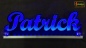 Preview: Ihr LED Wunschname "Patrick" Namensschild Leuchtschild Truckerschild als Konturschnitt