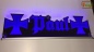 Preview: LED Namensschild Symbolik Eisernes Kreuz Gravur "Paul" oder Wunschname in Frakturschrift Altdeutsch als Konturschnitt - Truckerschild Neonschild Leuchtschild