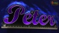 Preview: Ihr LED Wunschname "Peter" Namensschild Leuchtschild Truckerschild