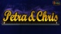 Preview: LED Namensschild Duo Gravur "Petra & Chris" oder Wunschnamen Paar als Konturschnitt - Truckerschild Leuchtschild