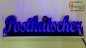 Preview: Ihr LED Wunschname "Postkutscher" Namensschild Leuchtschild Truckerschild