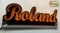 Preview: Ihr LED Wunschname "Roland" Namensschild Leuchtschild Truckerschild