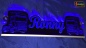 Mobile Preview: LED Namensschild Detailzeichnung Zugmaschine Gravur "Ronny" oder Wunschname als Konturschnitt - Truckerschild Neonschild Leuchtschild