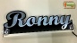 Preview: Ihr LED Wunschname "Ronny" Namensschild Leuchtschild Truckerschild