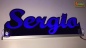 Preview: Ihr LED Wunschname "Sergio" Namensschild Leuchtschild Truckerschild
