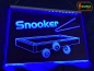 Preview: LED Werbeschild Angebotsschild Gravur "Snooker" Ladenschild Lichtwerbung Leuchtreklame Leuchtschild