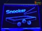 Preview: LED Werbeschild Angebotsschild Gravur "Snooker" Ladenschild Lichtwerbung Leuchtreklame Leuchtschild