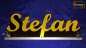 Preview: Ihr LED Wunschname "Stefan" Namensschild Leuchtschild Truckerschild
