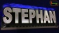 Preview: Ihr LED Wunschname "STEPHAN" Namensschild Leuchtschild Truckerschild