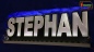 Preview: Ihr LED Wunschname "STEPHAN" Namensschild Leuchtschild Truckerschild