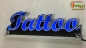 Preview: Ihr LED Wunschname "Tattoo" Namensschild Leuchtschild Truckerschild