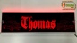 Preview: "LED Namensschild Detailzeichnung Amitruck Gravur ""Thomas"" oder Wunschname in Frakturschrift Altdeutsch auf Rechteckplatte - Truckerschild Neonschild Leuchtschild"
