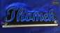 Preview: Ihr LED Wunschname "Thomek" Namensschild Leuchtschild Truckerschild