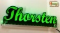 Preview: Ihr LED Wunschname "Thorsten" Namensschild Leuchtschild Truckerschild