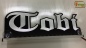 Preview: Ihr LED Wunschname "Tobi" Namensschild Leuchtschild Truckerschild als Konturschnitt