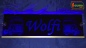 Preview: LED Namensschild Detailzeichnung Zugmaschine Gravur "Wolfi" oder Wunschname auf Rechteckplatte - Truckerschild Neonschild Leuchtschild