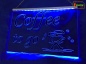 Preview: LED Werbeschild Angebotsschild Gravur "Coffee to go" Ladenschild Lichtwerbung Leuchtreklame Leuchtschild