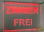 Preview: LED Werbeschild Angebotsschild Gravur "Zimmer frei" Ladenschild Lichtwerbung Leuchtreklame Leuchtschild