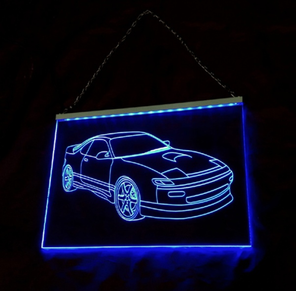 LED Fahrzeug-Gravur für "Toyota Celica" Oldtimer Liebhaber Tuning Wanddekoration Leuchtschild
