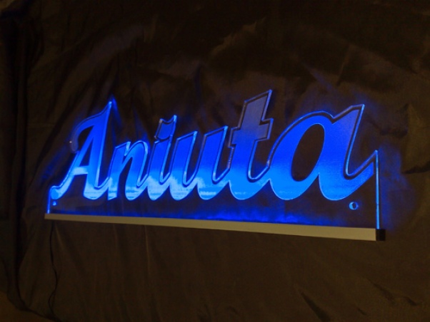 Ihr LED Wunschname " Aniuta " LED Leuchtschild, LED Namensschild